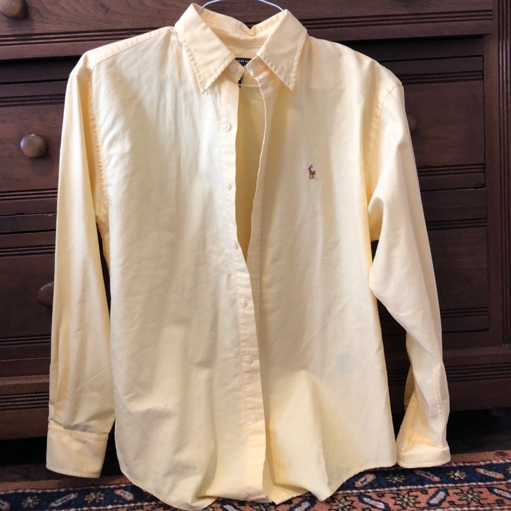 yellow polo oxford